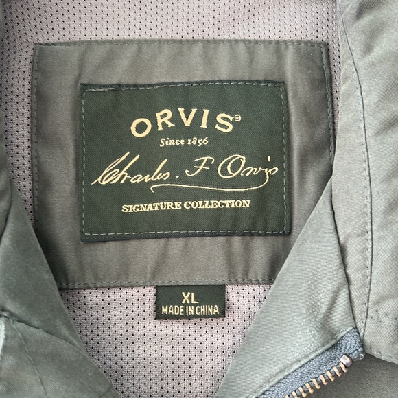 Orvis signature collection men’s jacket. Army green color size extra large. - Picture 2 of 6